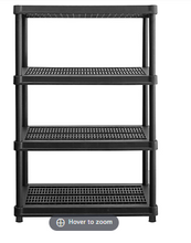 Estanterías de resina Berkley Jensen de 4 niveles y 600 lb.