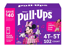 Huggies Pull-Ups, pañales de entrenamiento con diseños educativos para niñas (seleccione la talla)