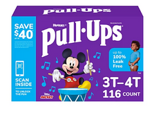 Huggies Pull-Ups, pañales de entrenamiento con diseños educativos para niños (seleccione la talla)