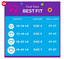 Huggies Pull-Ups, pañales de entrenamiento con diseños educativos para niños (seleccione la talla)