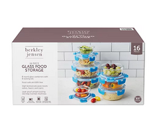 Berkley Jensen 16 pc. Round Glass Food Storage Set with Airtight Locking Lids