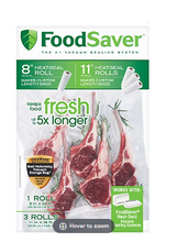 Rollos de envasado al vacío FoodSaver, paquete de 4.