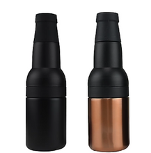 Enfriador de cerveza Asobu Frosty, paquete de 2 - Negro/Cobre