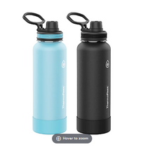 Botella termoflask de 1,2 litros con boquilla, paquete de 2 - Azul cielo/Carbono