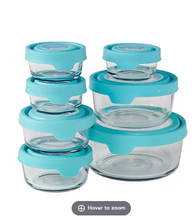 Anchor Hocking SnugFit Glass Food Storage Containers with Lids, 16 Piece Set