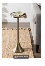 Mesa de bebidas de transición Kate y Laurel Sanzo - Oro