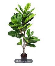 Árbol de hoja de violín decorativo artificial Winward de 56 pulgadas