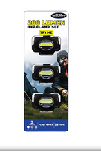 Police Security 200-Lumen Connector Headlamps, 3 pk.