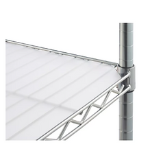 Estanterías de alambre Trinity EcoStorage de 4 niveles, con certificación NSF y revestimientos.