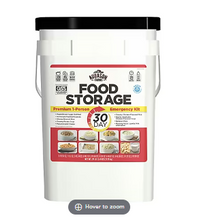 Cubo de almacenamiento de alimentos de emergencia de lujo de Augason Farms, 30 días, 1 persona