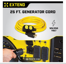 Champion 25-Foot 30-Amp 125/250-Volt Duplex-Style Generator Extension Cord (L14-30P to four 5-20R)
