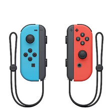 Joy-Cons izquierdo/derecho para Nintendo Switch - Rojo neón/Azul neón