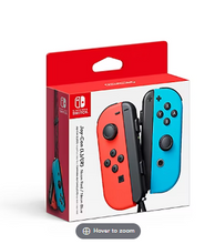 Joy-Cons izquierdo/derecho para Nintendo Switch - Rojo neón/Azul neón