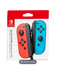 Joy-Cons izquierdo/derecho para Nintendo Switch - Rojo neón/Azul neón