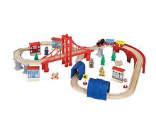 Maxim Enterprise 60-Pc. Wooden Train Set
