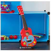 Guitarra acústica en miniatura Toy Time con seis cuerdas afinables