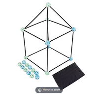 Juego de construcción de fuertes flexibles Toy Time de 60 piezas