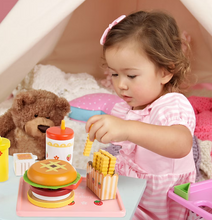 Juego de comida rápida con hamburguesa con queso para niños de Toy Time