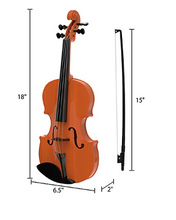 Violín electrónico infantil Toy Time con 4 cuerdas ajustables y arco
