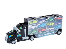 Set de camión portacoches Toy Time con helipuerto