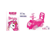 Unicornio rosa de Dolu Toys para sentarse y montar