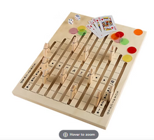 Juego de carreras de caballos de mesa clásico de madera de Toy Time