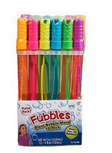 Varitas de burbujas Fubbles, 12 unidades/ 4 onzas.