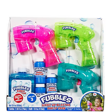 Paquete de fiesta Fubbles Light Up Blaster, 3 unidades.