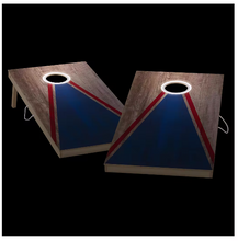 Juego de lanzamiento de sacos de arena Triumph de madera maciza de 2' x 4' con luces LED