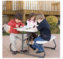 Mesa de picnic infantil Lifetime - Almendra/Azul glaciar