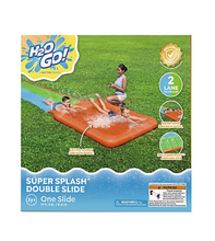 ¡H20GO! Tobogán acuático doble Super Splash