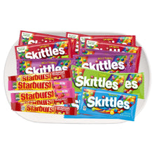 Skittles and Starburst Chewy Candy, Variety Pack, Full Size, 30-count
