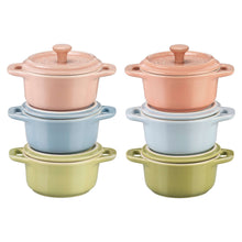 Staub Macaron 12-piece Ceramic Mini Dutch Oven and Bowl Set