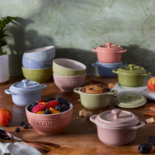 Staub Macaron 12-piece Ceramic Mini Dutch Oven and Bowl Set