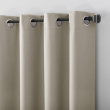 Sun Zero Hartford Room Darkening Grommet Curtains, 2-pack