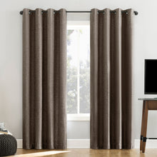 Sun Zero Pratt Tonal Texture Fleece Insulated 100% Blackout Window Curtains, 2-pack