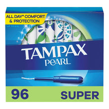 Tampones Tampax Pearl Super sin perfume, 96 unidades.