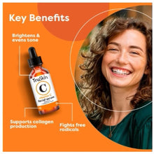 TruSkin Vitamin C Face Serum, Brightening & Anti-Aging with Squalane & Vitamin E, 1 fl oz