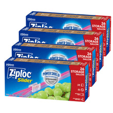 Ziploc Slider Freezer Gallon & Quart Bags with Power Shield Technology,  104 ct.