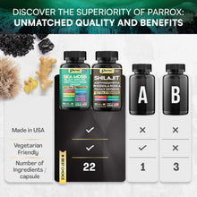 Zoyava Dynamic Vitality Bundle, Sea Moss and Shilajit Bundle, Sea Moss 7000mg, Black Seed Oil 4000mg, Ashwagandha 2000mg, Ginger & Shilajit 9000mg, Rhodiola Rosea 1000mg, Panax Ginseng (60 Count)