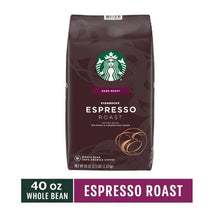 Starbucks Whole Bean Coffee, Espresso Roast Dark 40 Oz.