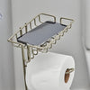 Better Homes & Gardens Free Standing Toilet Paper Holder and Reserves Satin Nickel, Fully Assembled