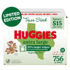Huggies Extra Large Texas-Sized Baby Wipes, 18 pk., 756 Wipes