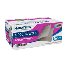 Marathon Singlefold Paper Towels, 1-Ply, 9 1/4" X 10 1/4", Brown (250 Towels/Pk., 16 Pks.) - Brands For Less USA