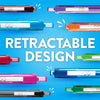 Paper Mate InkJoy Retractable Ballpoint Pen, 1.0 mm, Assorted Colors, 8 Count