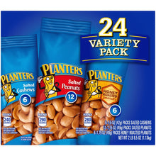 Salted Cashews, Salted Peanuts & Honey Roasted Peanuts Variety Pack, 24 Ct Packs - Brands For Less USA
