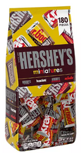 HERSHEY'S Miniatures Variety Pack Chocolate Candy, 180 pcs.