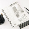 Bee Paper - Bee Inspired 9"x12" Sketching Paper Pad, 100 Sheets, Side Wire, 50lb. 74GSM