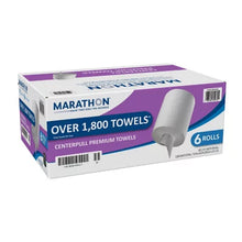 Marathon Premium Centerpull 1-Ply Paper Towels, White (303 Sheets/Roll, 6 Rolls) - Brands For Less USA