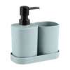 Mainstays 3-Piece Plastic Bathroom Sink Set, Blue